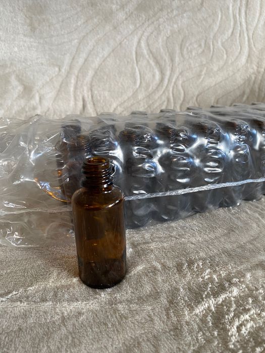 Butelki szklane buteleczki 30ml 24 sztuki nakrętki