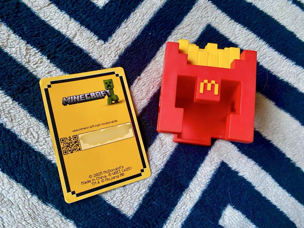 Игрушка minecraft mcdonald’s, майнкрафт макдональдс