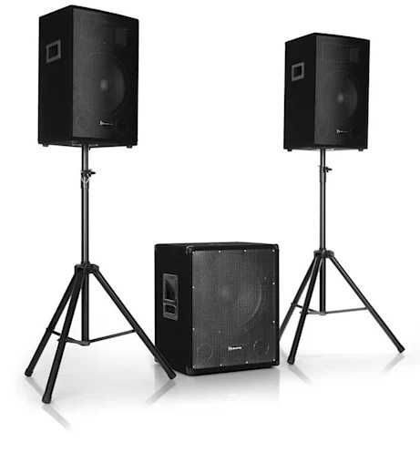 Colunas som Ibiza Cube Cube1812 - Set Colunas PA