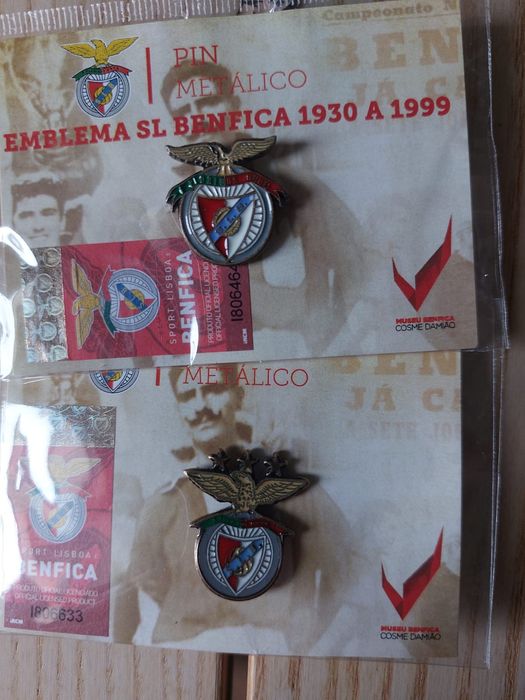 Coleção Benfica pins e íman (cada)