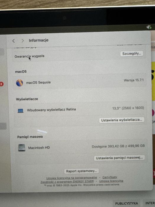 Apple MacBook Pro i5 8GB Ram Touch Bar 512GB SSD jak nowy