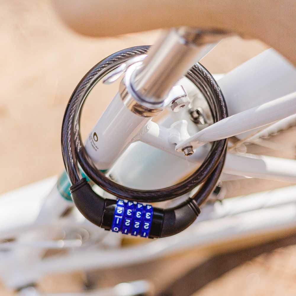 Zapięcie do roweru spiralne na szyfr Forever Outdoor rower