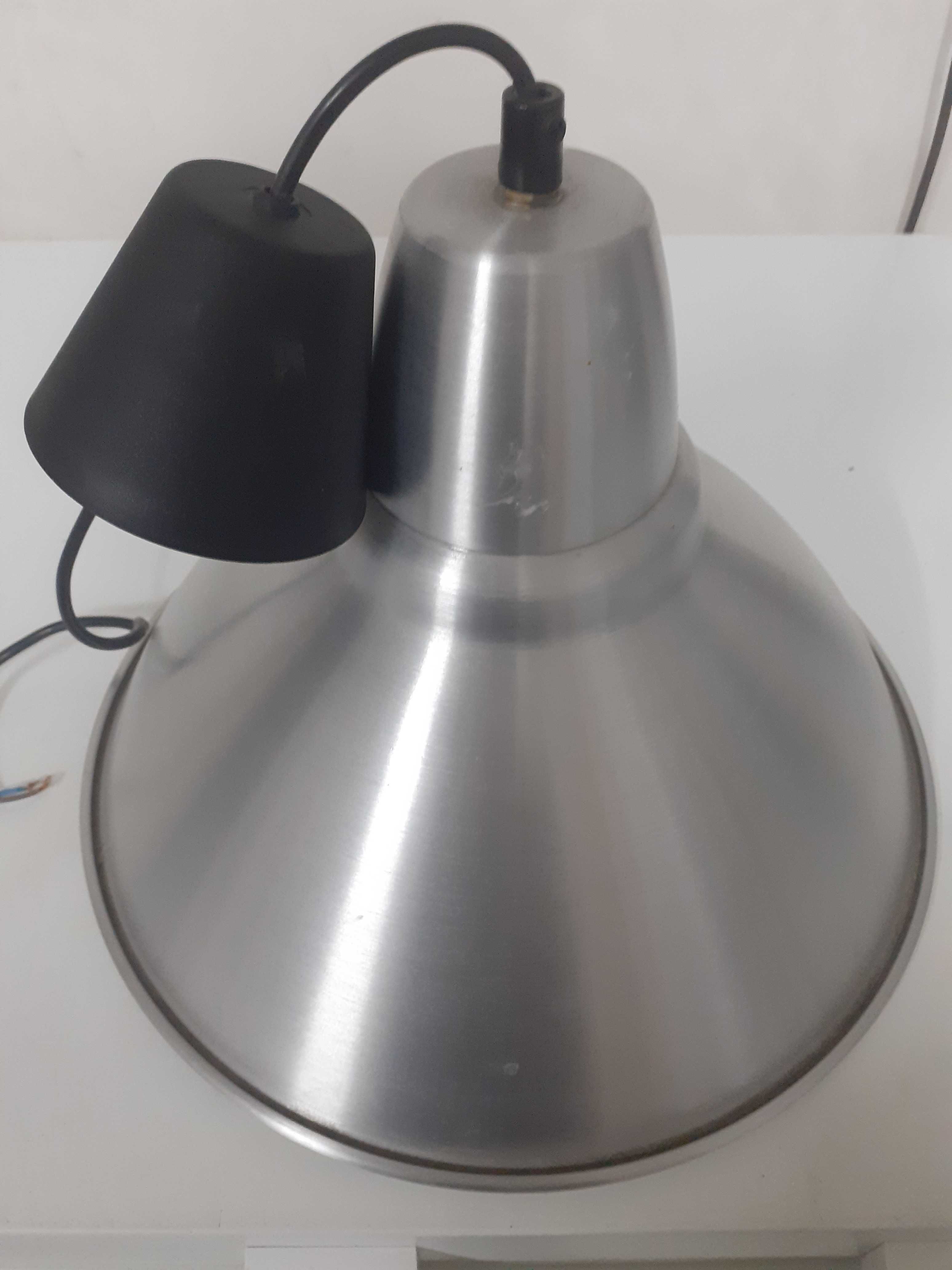 Duża lampa Ikea chrom szczotkowany