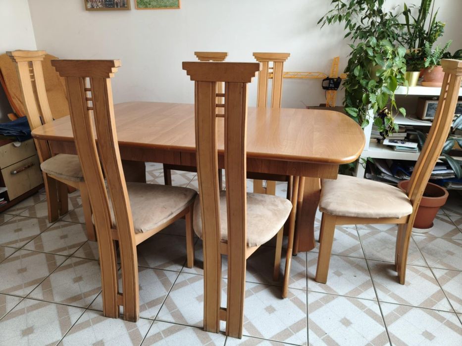 Stół i 6 krzeseł