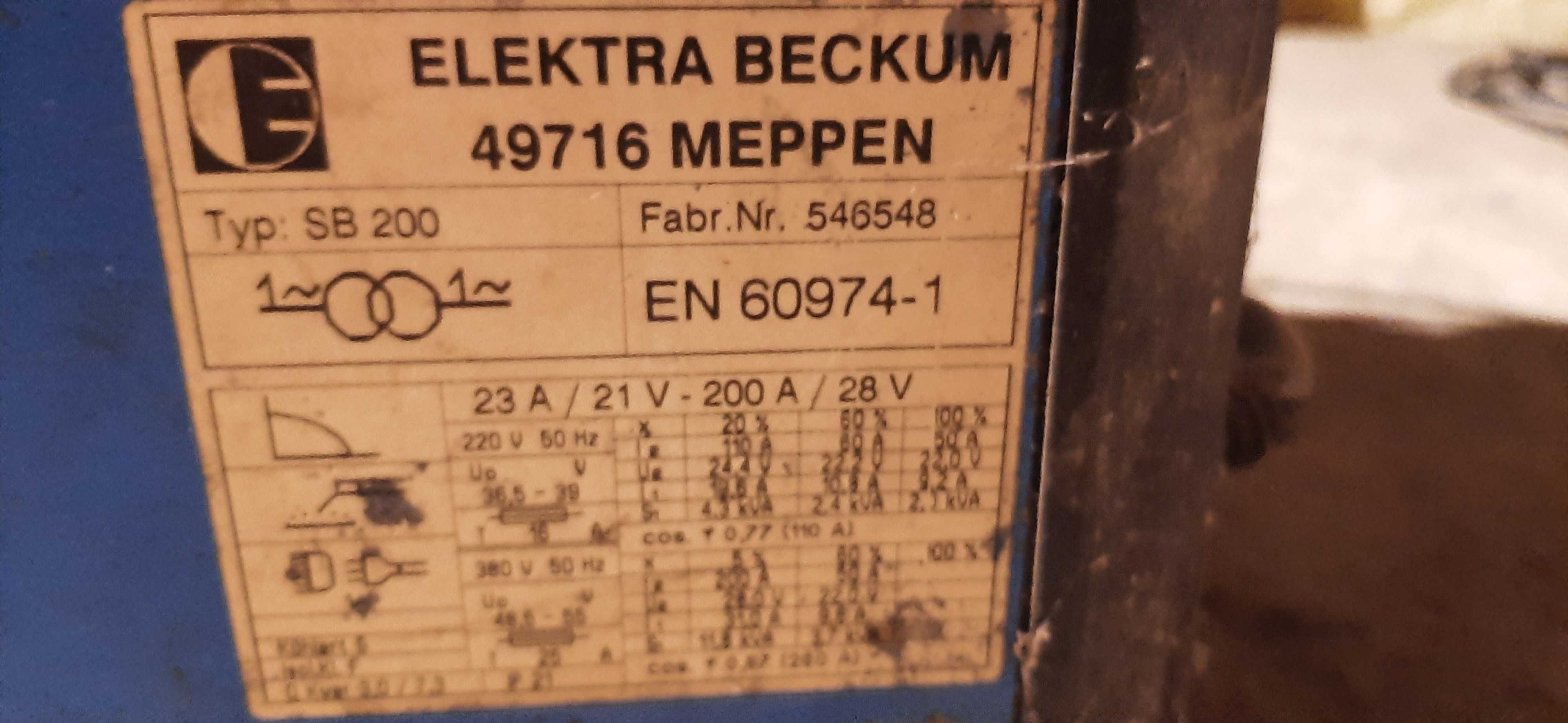 Spawarka Elektrodowa Elektra Beckum solidna