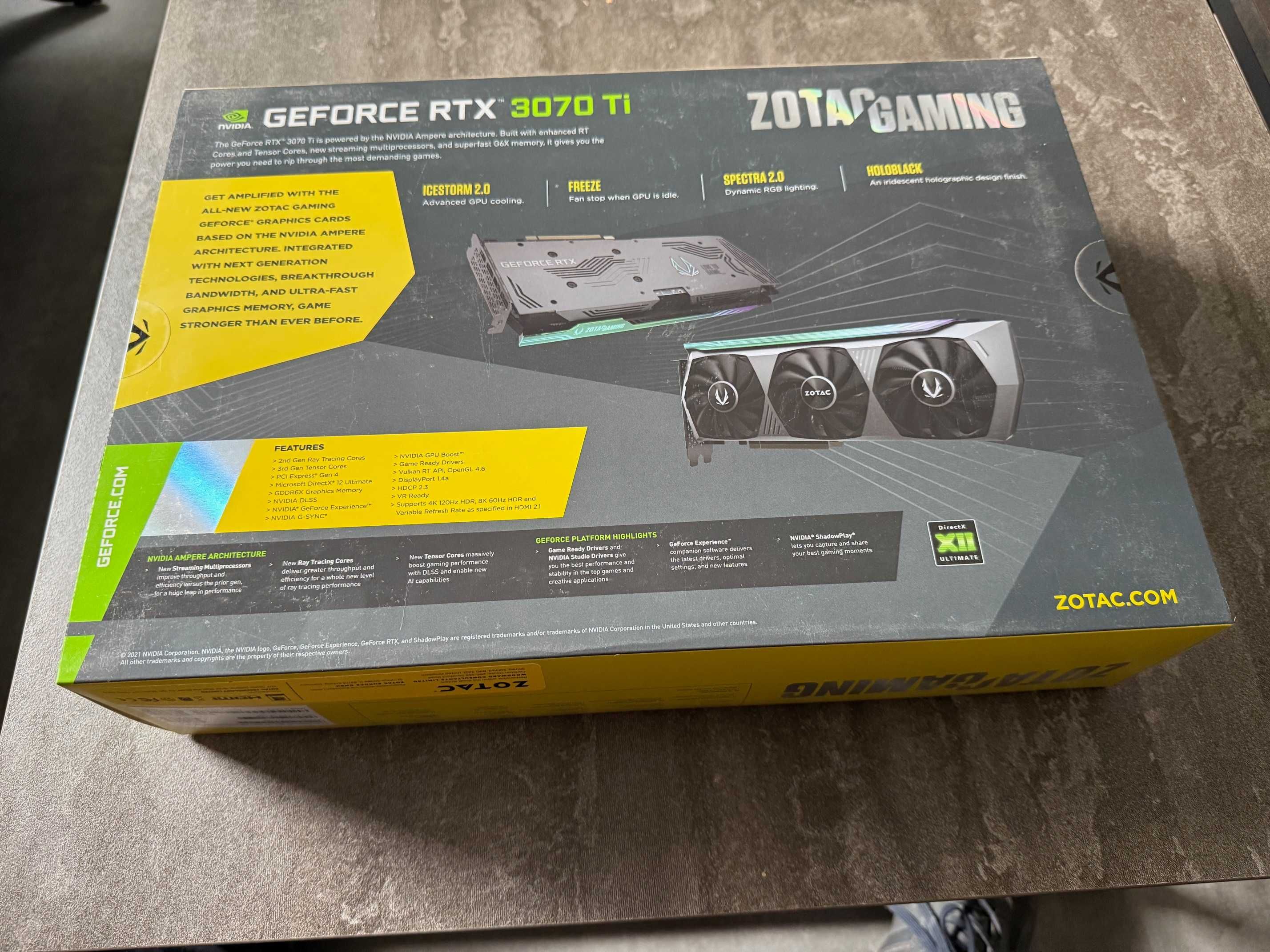 Zotac GeForce RTX 3070 Ti HoloBlack 8GB – NOWA,  – 1699 zł