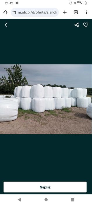 Sprzedam bele siano kiszonki