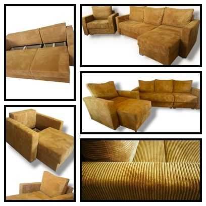 HIT Sofa i Narożnik w jednym meblu Glamour Rogówka kryształ pojemnik