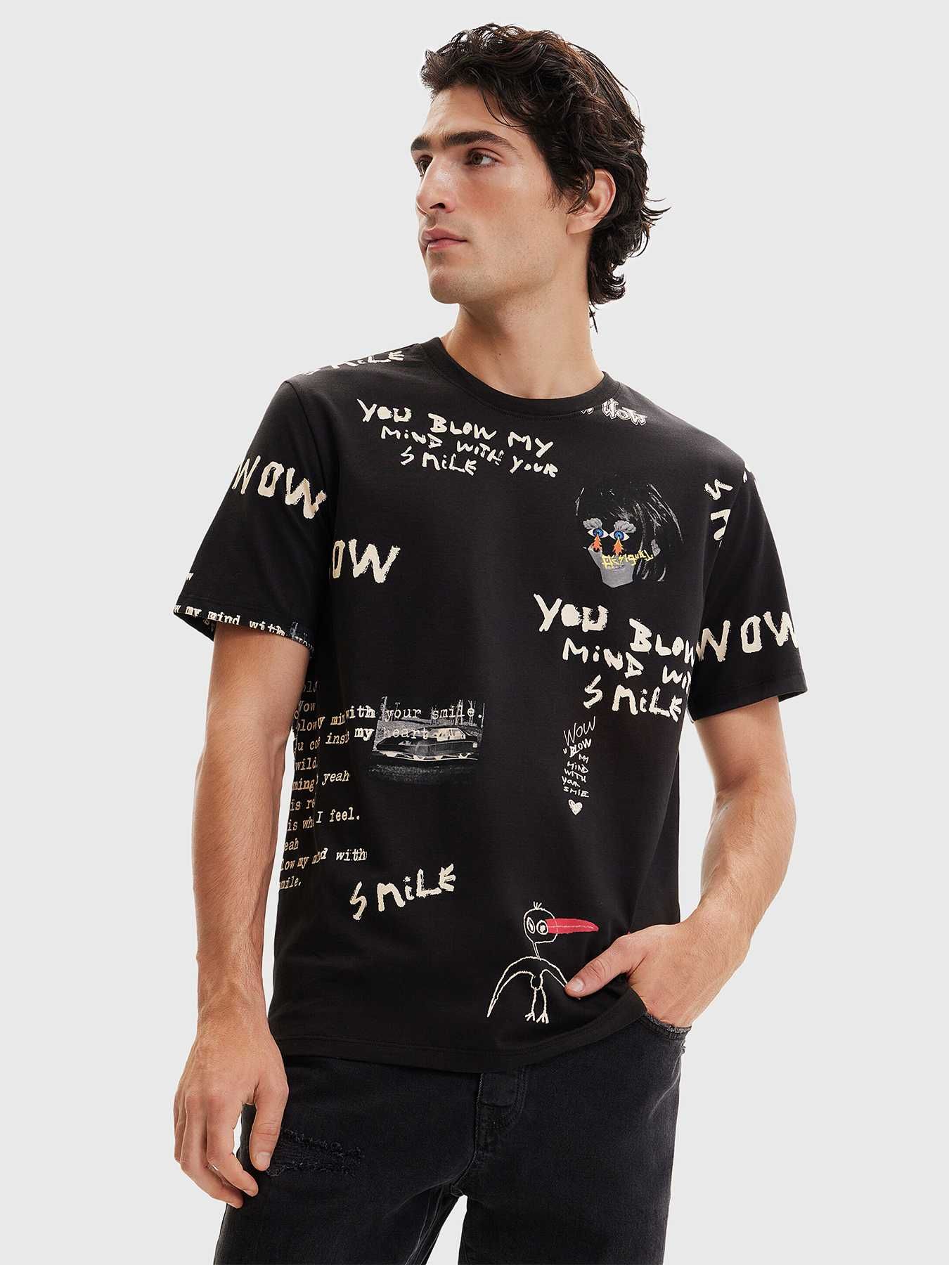 Męski T-shirt Desigual.