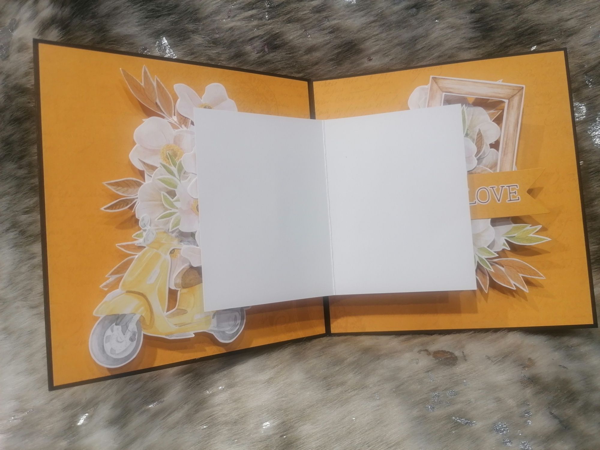 Album na zdjęcia z kartką diy