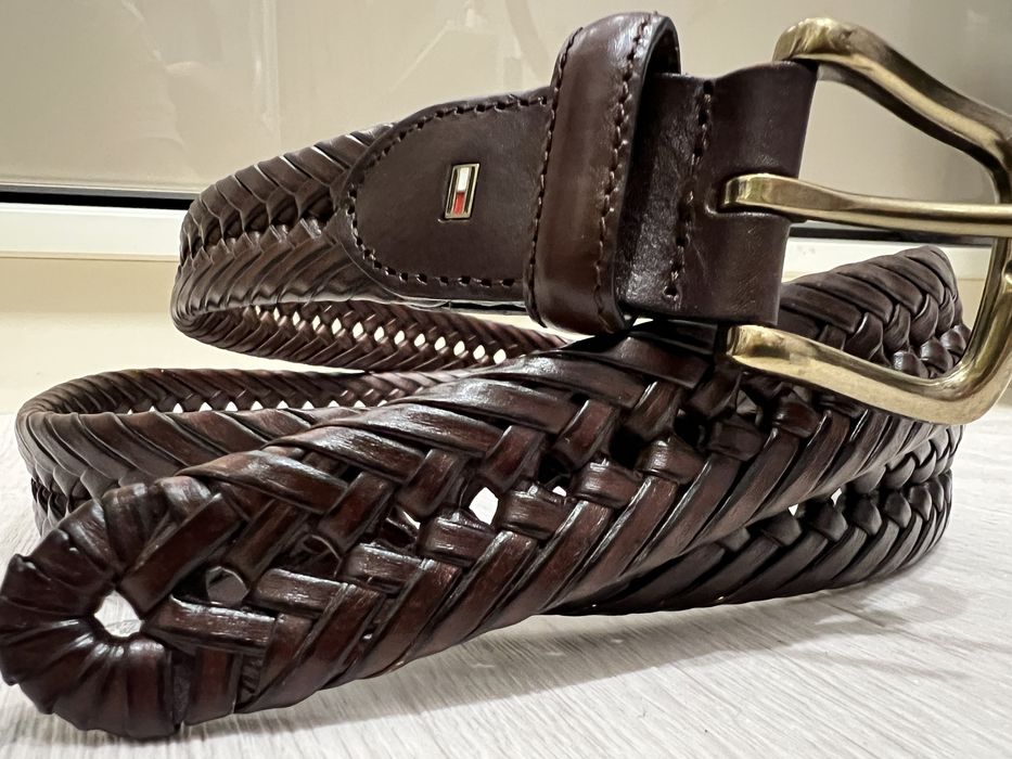 Ремень Tommy Hilfiger плетеный кожа