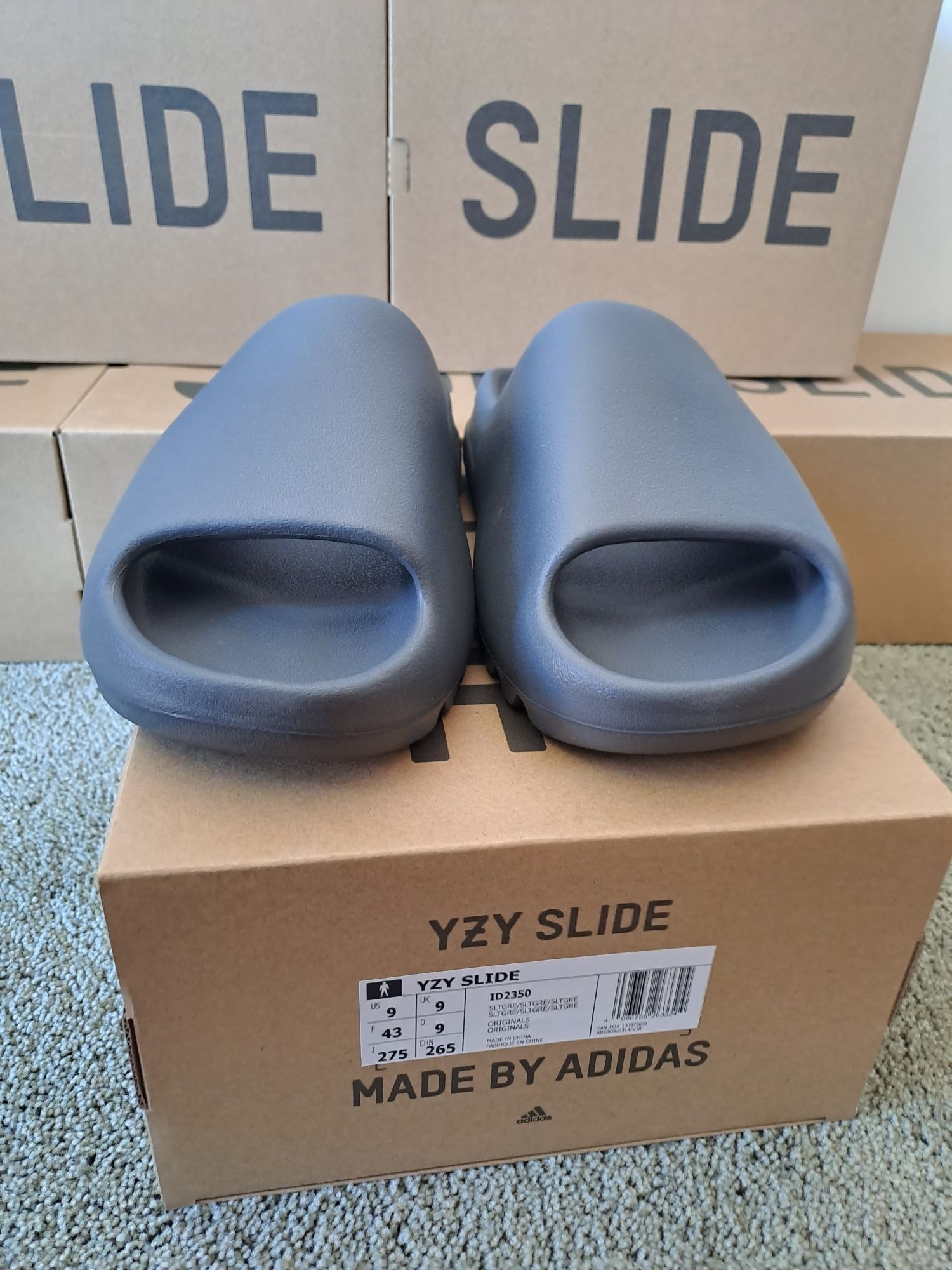 Adidas Yeezy Slide Slate Grey 43