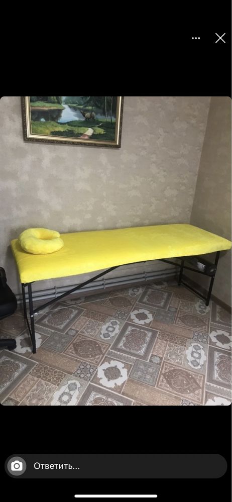 Набор‼️Махровый на кушетку,чехол и подушка подкова на массажный стол