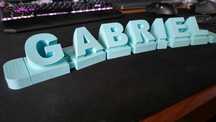 Nomes personalizados - impressão 3d