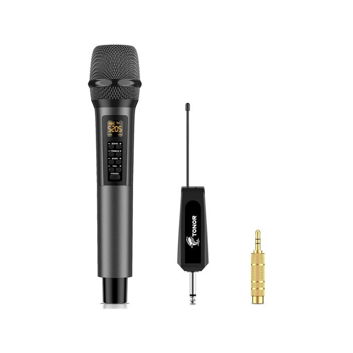 Tonor Tw515 Mikrofon Bezprzewodowy Uhf 30 Kanałów Echo Bas Treble 60m