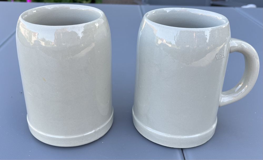 Kufle ceramiczne 2 szt 0,5 litra