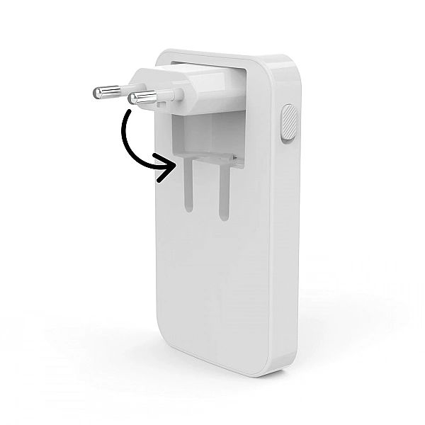 Ładowarka Hama GaN 65W 2x USB-C 1x USB-A składana - biała