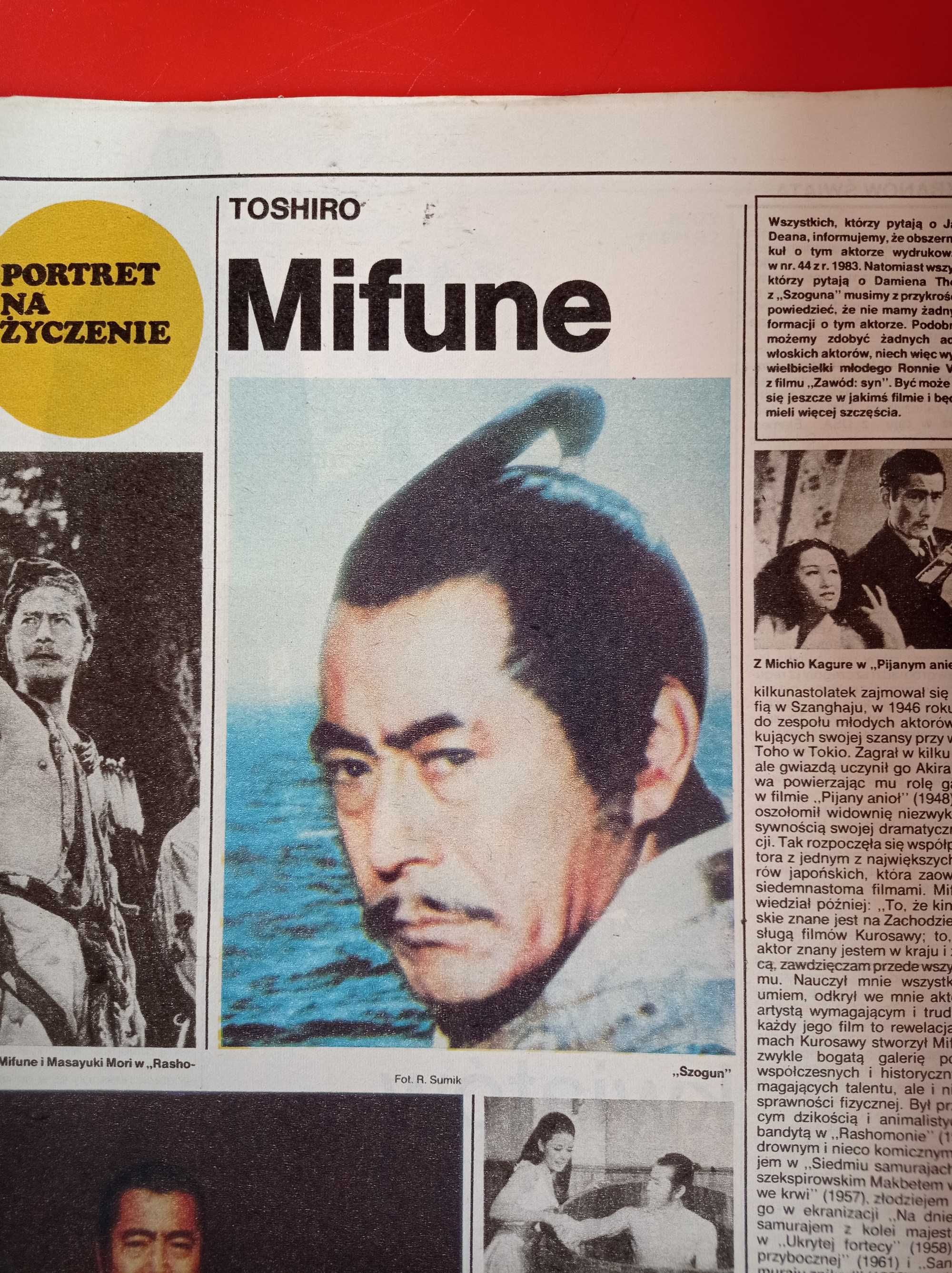Magazyn FILM nr 14, 7 kwietnia 1985, Monika Doroz-Orłoś Toshiro Mifune