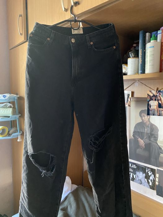 Чорні джинси mom рвані tally weijl