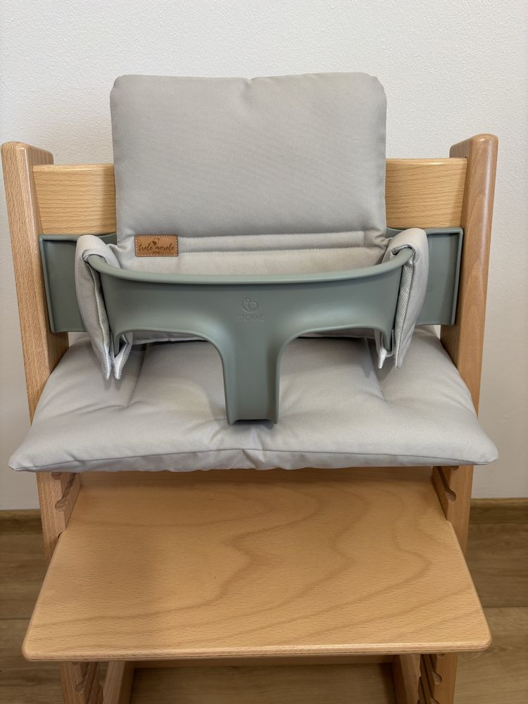 Nowe wodoodpornw poduszki do Stokke Tripp Trapp 2w1 szary popiel