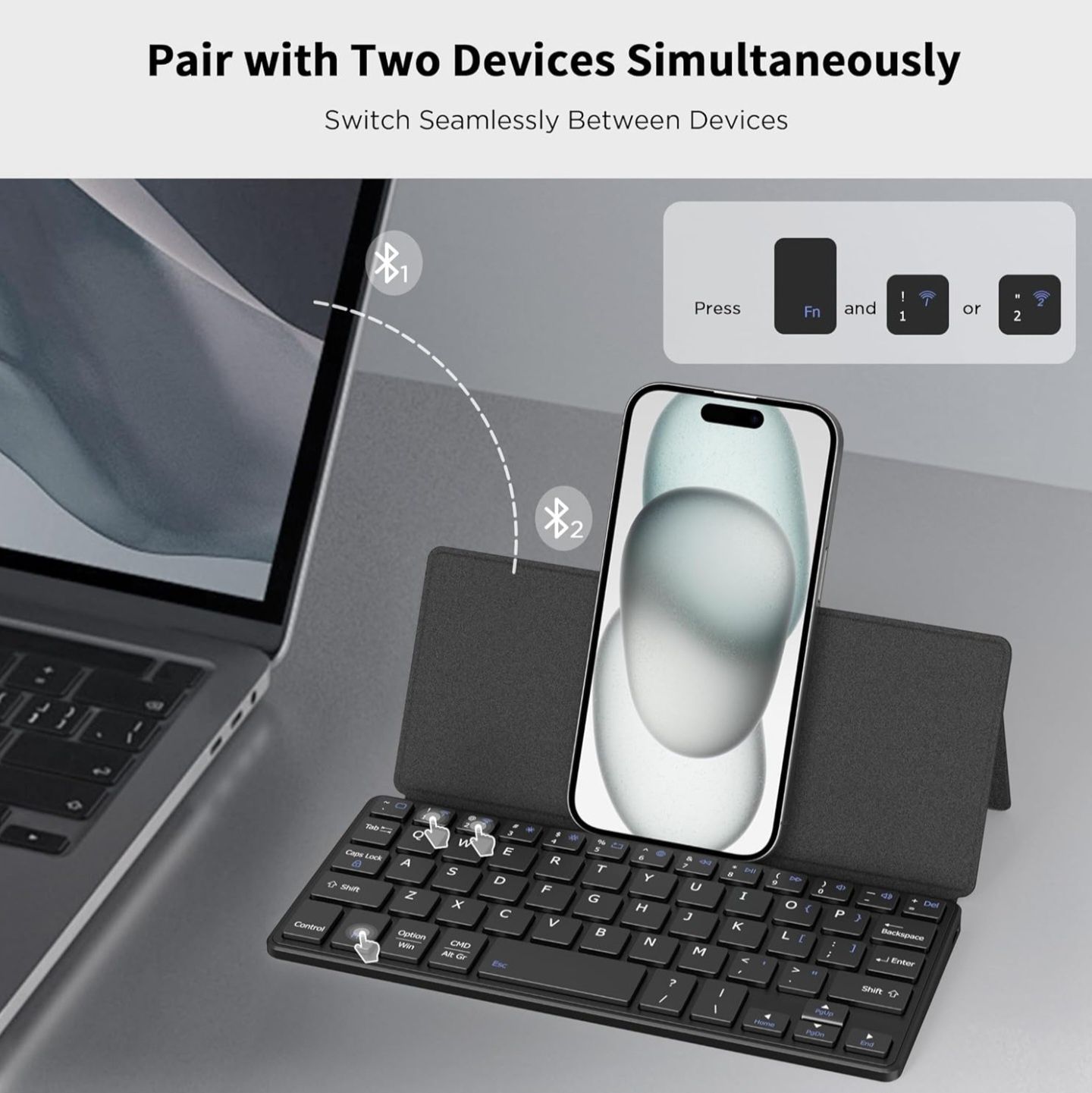 CACOE – Składaną Klawiaturę Bluetooth do telefonu