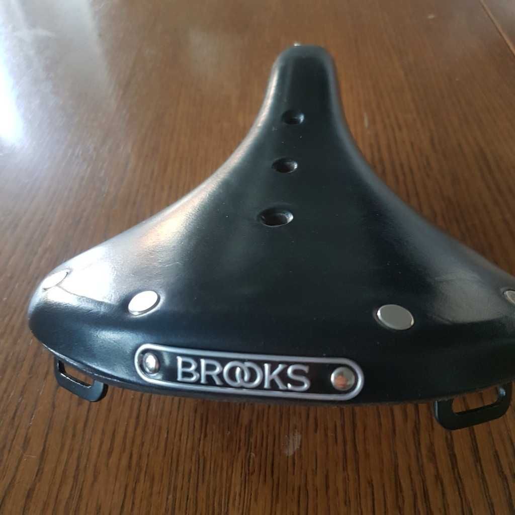 Siodełko siodło Brooks B17S czarne używane skórzane skóra