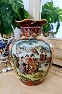 Porcelana chińska, piękny wazon sygnowany