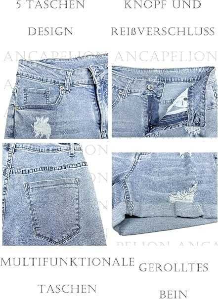 Nowe damskie jeansowe krótkie spodenki / szorty / L !9290!