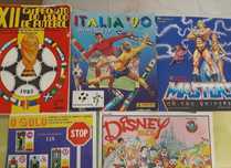 Cadernetas e Cromos Panini Futebol e outros