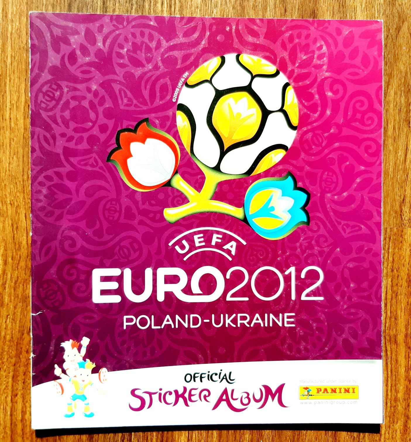 Caderneta cromos vazia Euro 2012