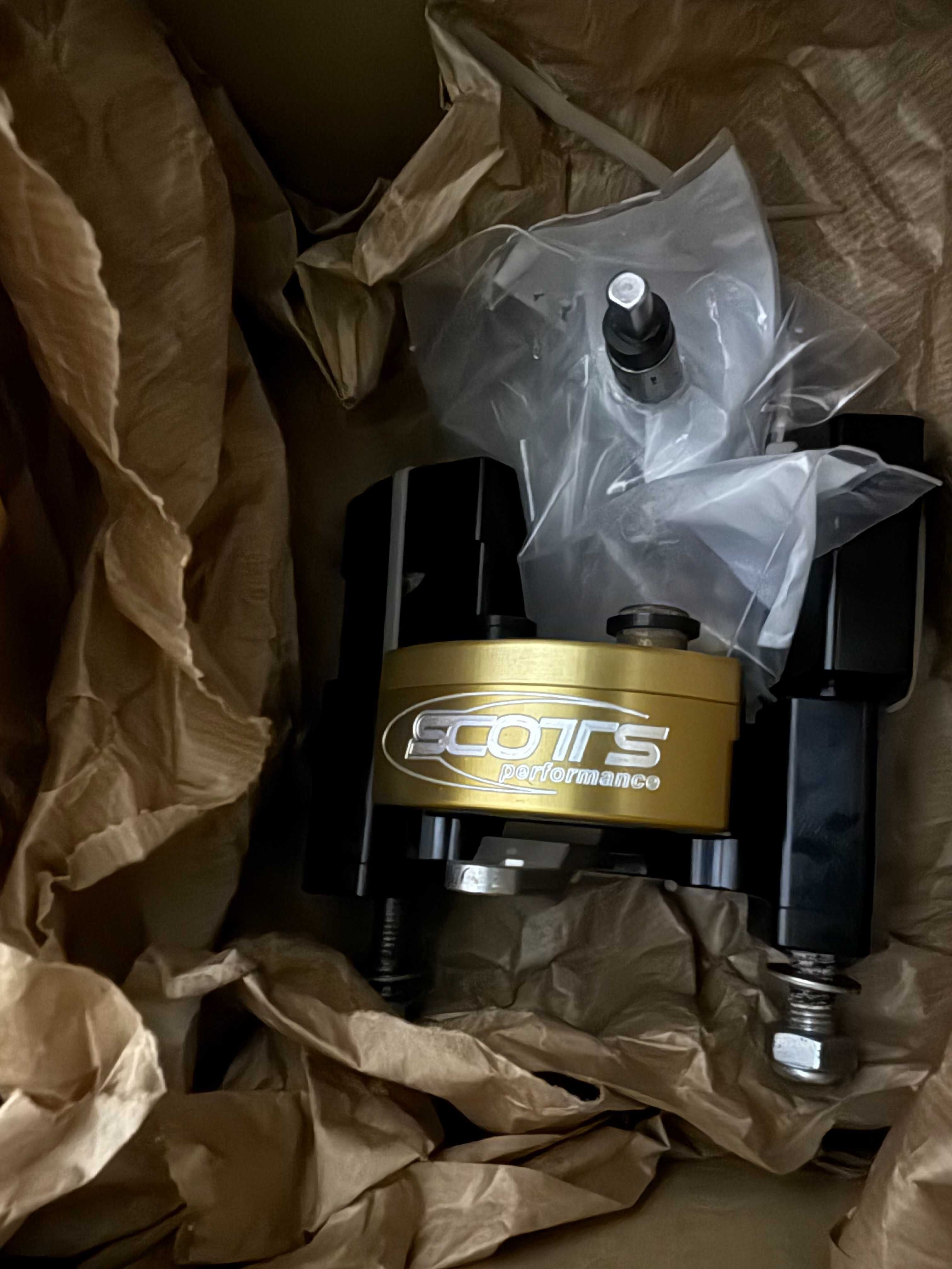 Amortecedor Direção Scotts completo e mesas CNC para Yamaha Tenere 700