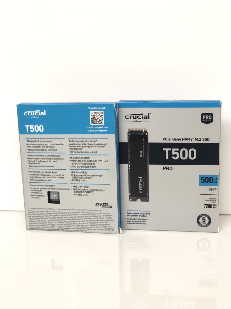 Твердотільний внутрішній SSD накопичувач диск Crucial T500 Pro 500 Гб