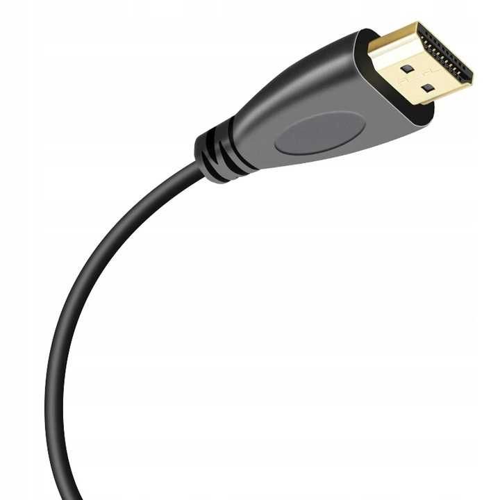 Kabel Hdmi 2.0 High Speed Premium 4k Uhd Fhd 3d 48 Bit Tv Pozłacany 3m