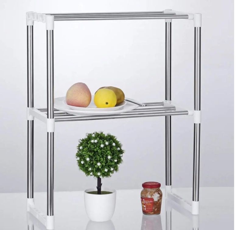 Полка-стелаж для микроволновки MULTI-FUNCTION TELESCOPIC FRAMEWORK 2 я