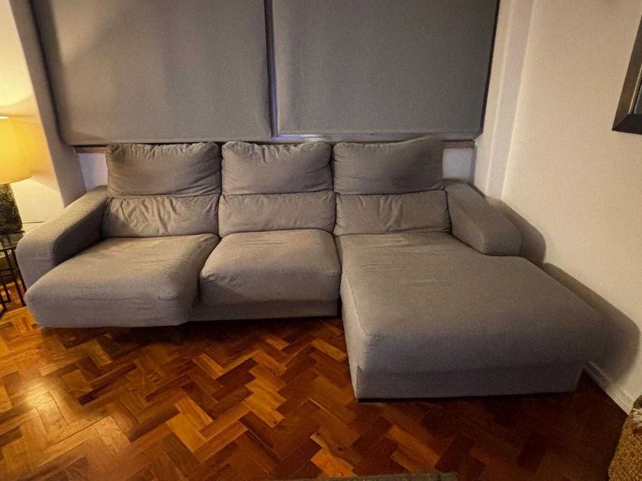 Sofa 3 lugares com chaise longue