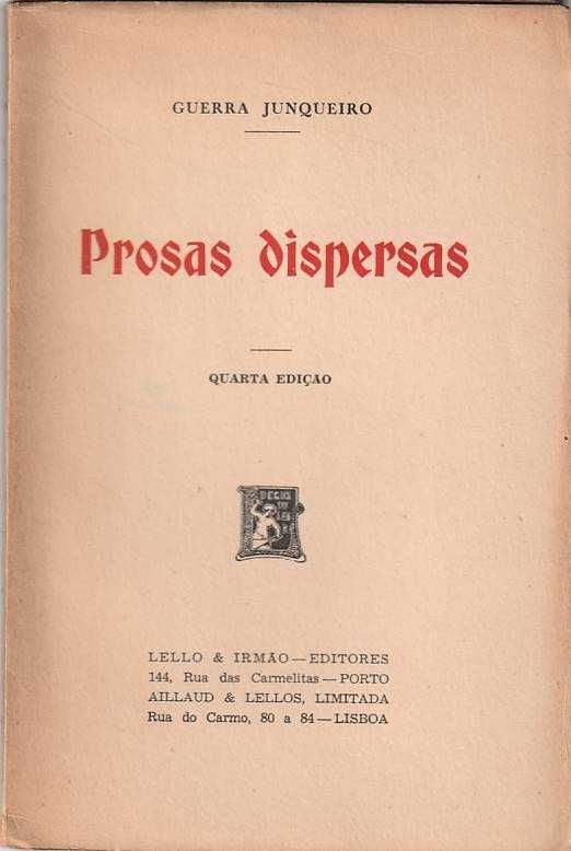 Prosas dispersas-Guerra Junqueiro-Lello