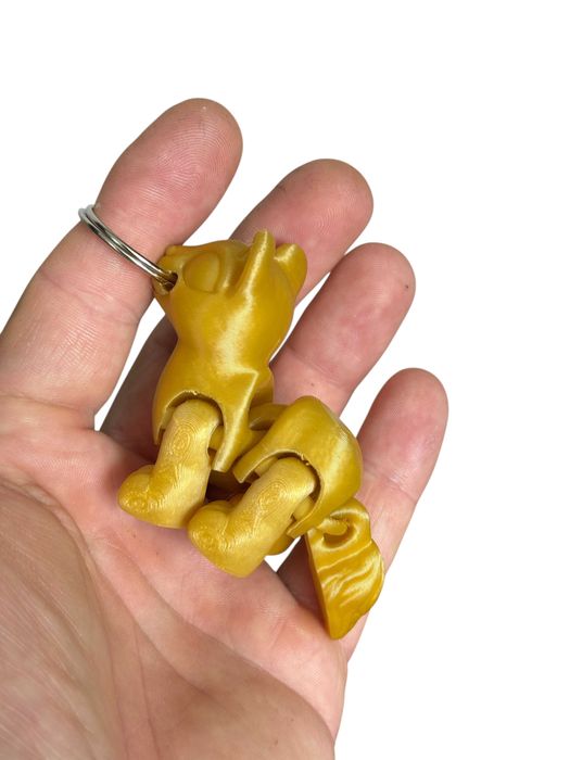 Brelok ruchoma Lwica, druk 3D, dekoracja-mini figurka-zabawka-prezent