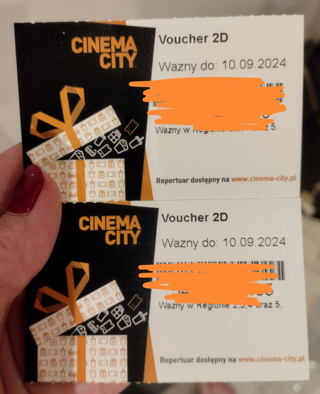Voucher bilet do kina Cinema City na dowolny seans 2D wszystkie dni
