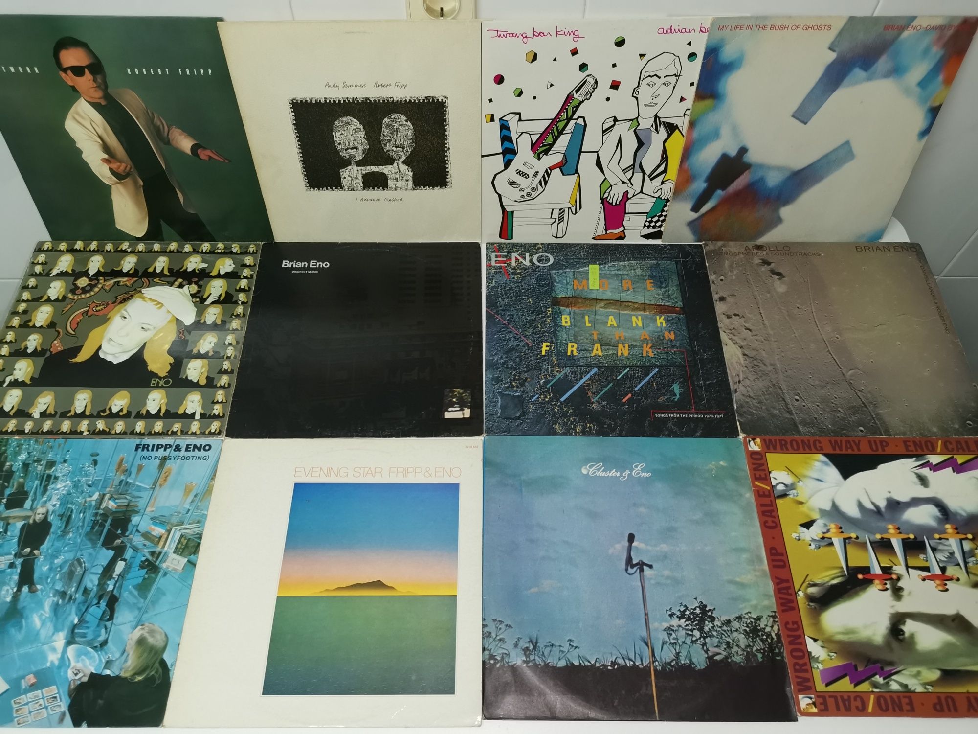 Discografias de CLAPTON, WINWOOD, CALE, ENO, PLANT e outros {vinil}