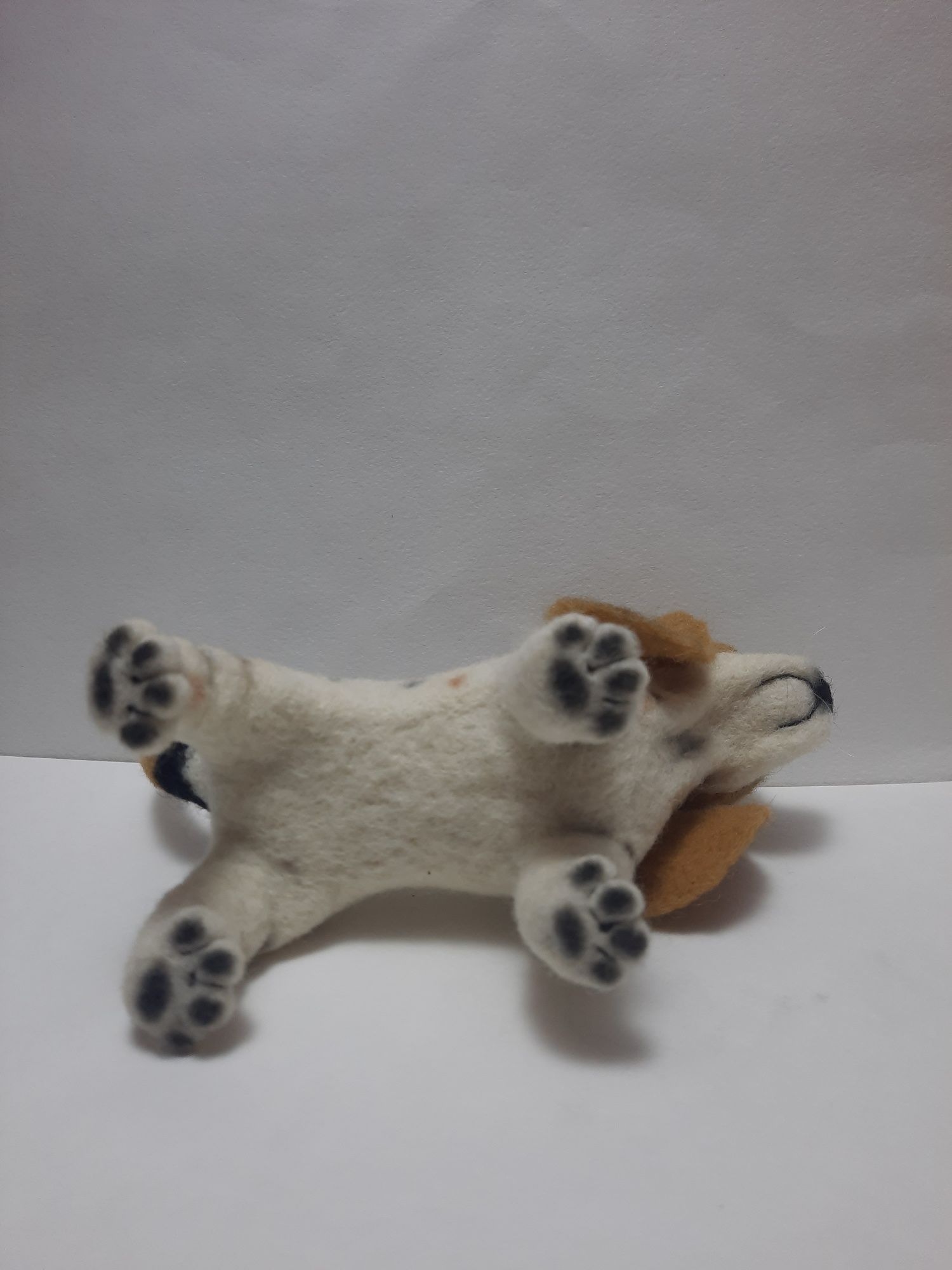 Валяная игрушка собачка, интерьерная игрушка