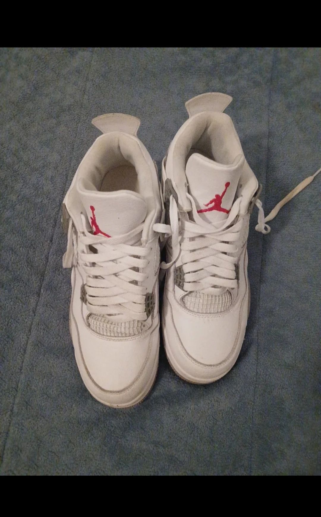 Jordan 4 branco & cinza