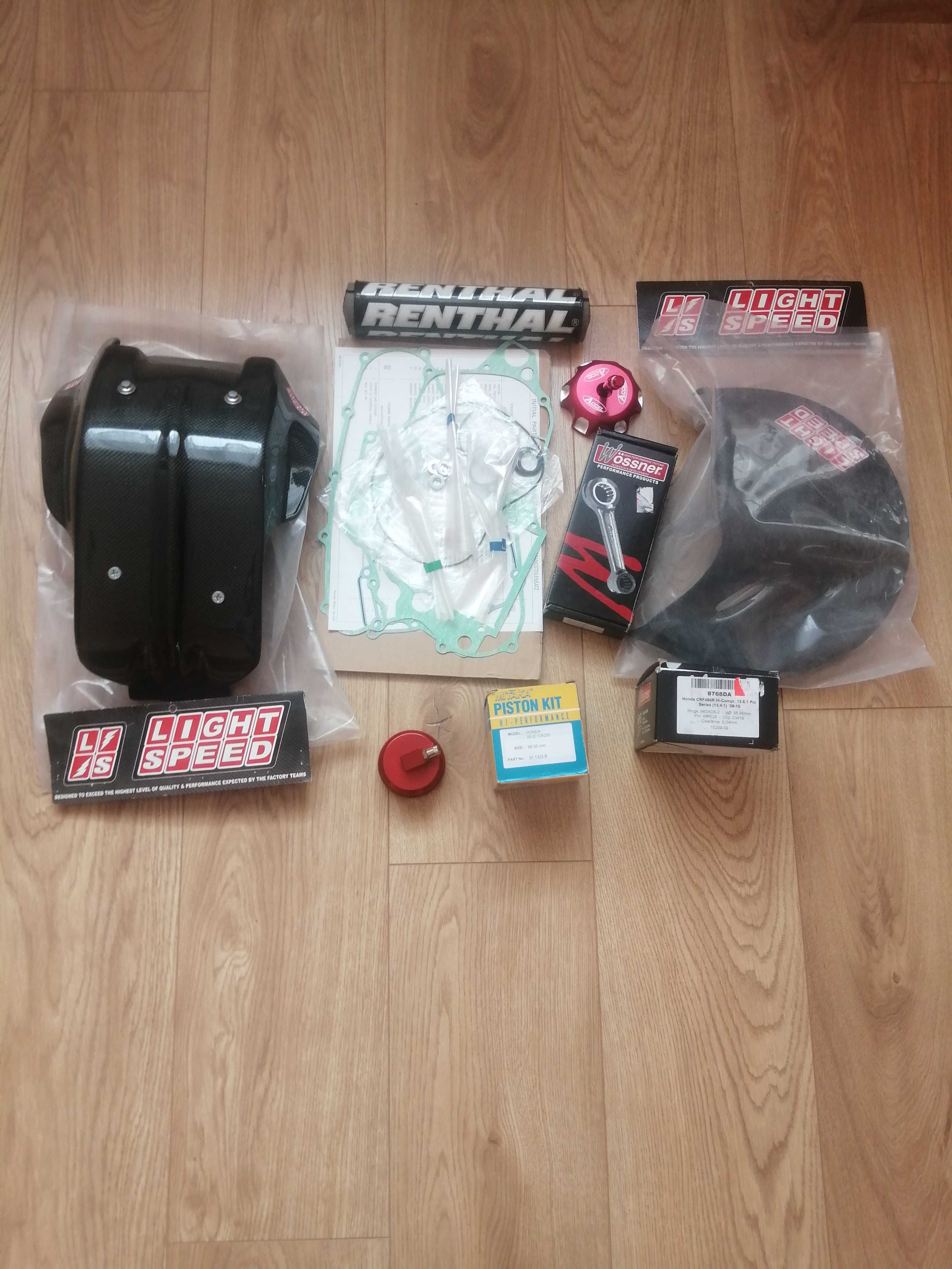 honda crf 450 09 - 16 części cr 250 05 - 07 sxf carbon wossner tuning