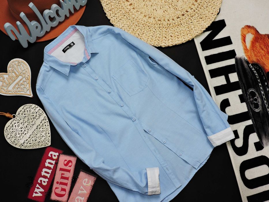 Sinsay biznesowa koszula błękit M