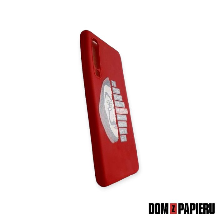 Etui Huawei P30, Dom Z Papieru, matowe, czerwone, slim