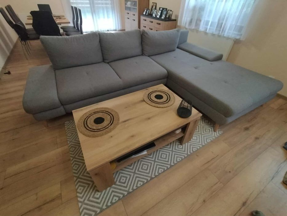 Kanapa narożna z funkcją spania