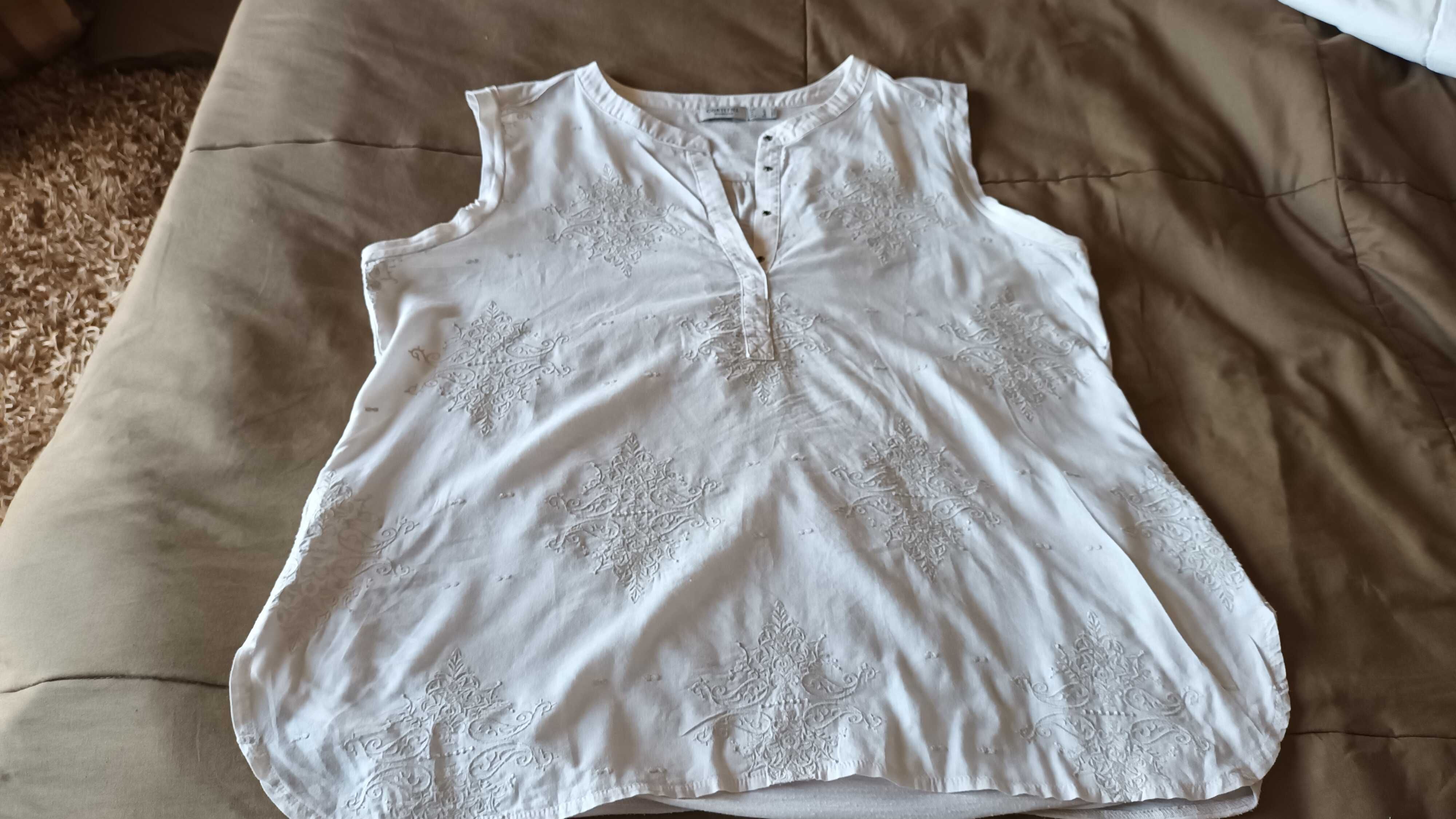 Blusa/túnica  bege da Cortefiel
