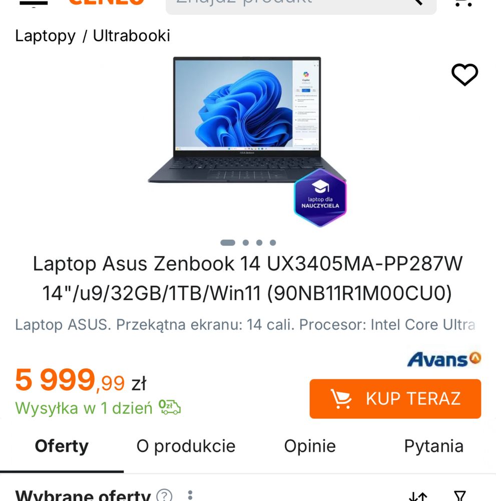 Asus zenbook 14 32/1 tb