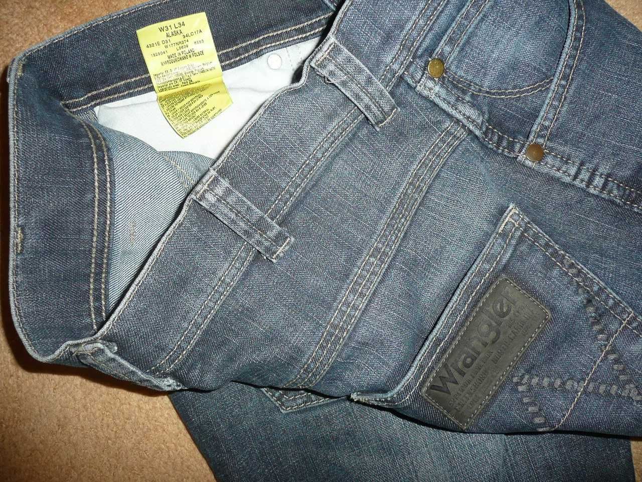 Spodnie dżinsy WRANGLER W31/L34=40,5/108cm jeansy