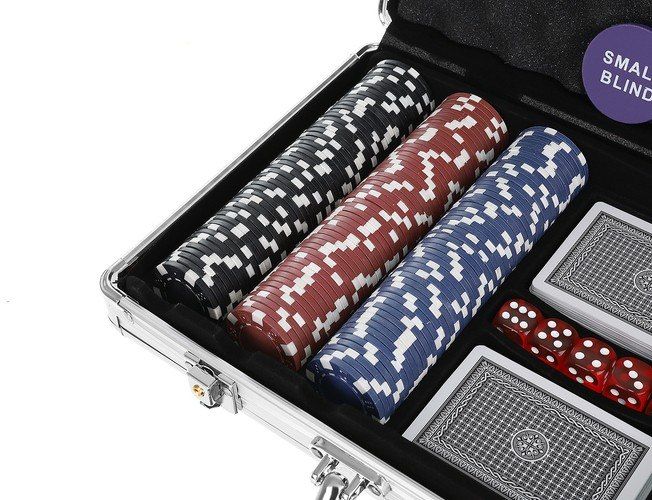 Poker - zestaw 300 żetonów w walizce HQ TEXAS HOLDEM Pokera