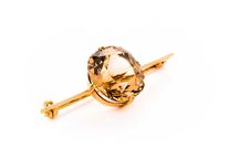 Antyczna Złota Broszka - 14K - 6,98g - Carska Rosja - KRAKÓW